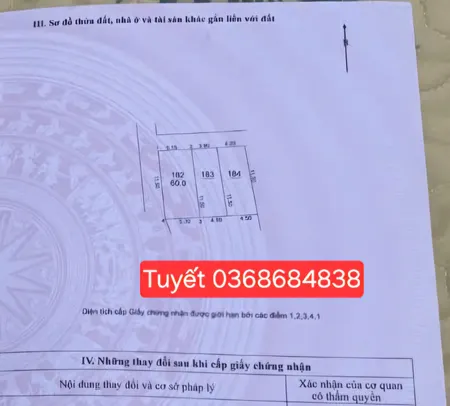 Bán đất 60m² ngang 5.1m giá 8.9 tỷ Xã Đông Anh