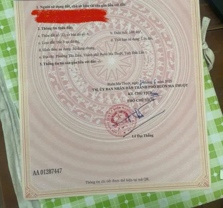 Bán nhà 150.3m² ngang 5.4m Phường Buôn Ma Thuột