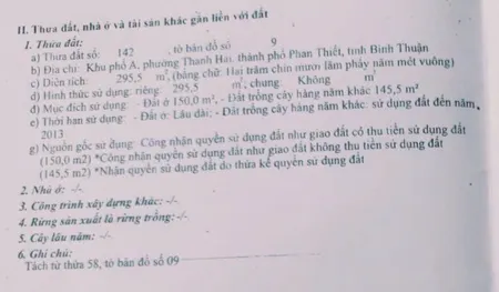 Bán đất 297.2m² ngang 10m giá 2.7 tỷ Phường Phú Thủy