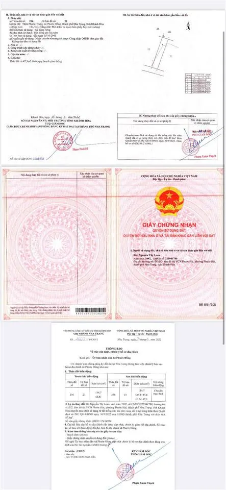 Bán đất thổ cư hẻm cát phú đại lộ nguyễn tất thành giá tốt