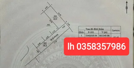 Bán đất 42m² ngang 4m giá 1.45 tỷ Xã Nội Bài