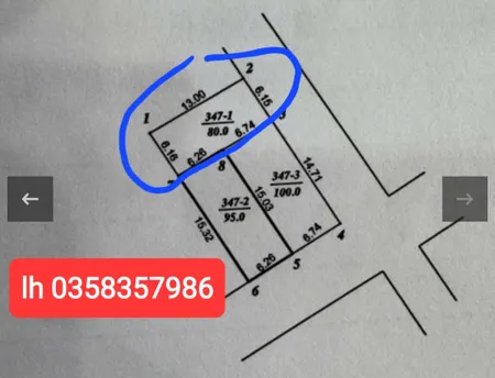 Bán đất 80m² ngang 6.15m giá 2 tỷ Xã Nội Bài