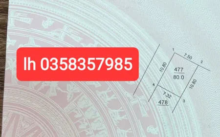 Bán đất 80m² ngang 7.5m giá 2.8 tỷ Xã Sóc Sơn