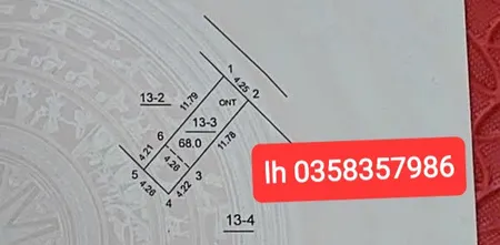Bán đất 68m² ngang 4.25m giá 2.2 tỷ Xã Kim Anh