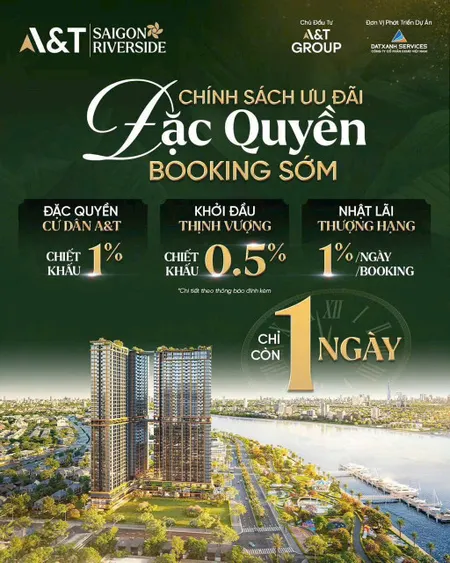🌊 A&T SAIGON RIVERSIDE – “CHẠM SÔNG SÀI GÒN, SÁT TRUNG TÂM TP.HCM”