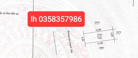 Bán đất 75m² ngang 5m giá 1.95 tỷ Phường Vạn Xuân