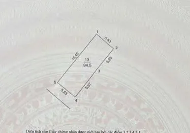 Bán đất 94.5m² ngang 5.83m Xã Đông Anh