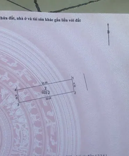 Bán đất 103.2m² ngang 4.70m  Xã Đông Anh