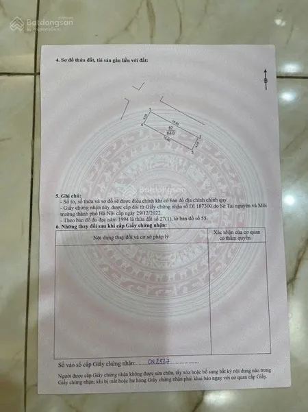 Bán đất tại uy nỗ, đông anh, hà nội, 132 triệu/m2, 63 m2