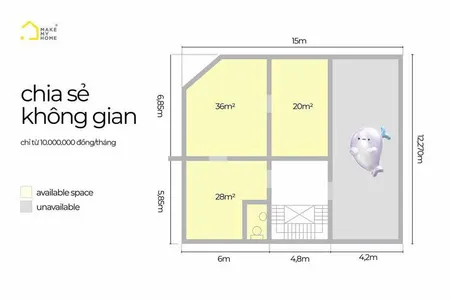 BDS HVL [NC] CHO THUÊ 02 LẦU VĂN PHÒNG SALA Q2