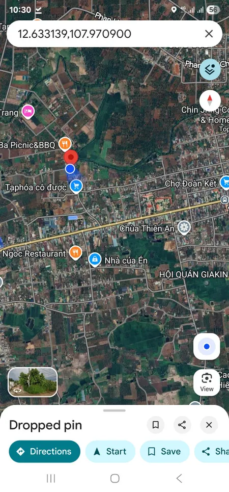 Bán đất 457.8m² ngang 10m giá 1.5 tỷ Xã Hòa Phú