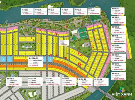 2 lô liền kề bờ quan 3 125m2 nam hoà xuân giá tốt
