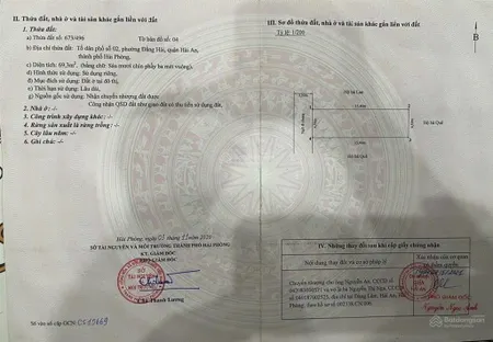 Bán đất mặt ngõ 417 đằng hải, hải an 69m2 ngang 4,5m hướng tây vị trí đẹp ô tô tránh nhau
