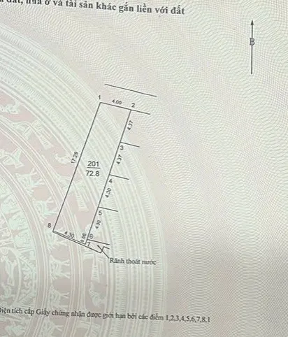 Bán đất 72.8m² ngang 4m Xã Đông Anh