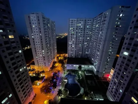 Bán căn HQC Plaza tầng trung nhà đẹp 1,05tỷ cam kết không phát sinh chi phí thêm, 55m2 2PN nhà sẵn