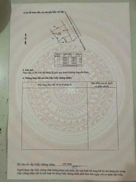 BÁN GẤP Đất Chính Chủ - Mặt Tiền Đường Nguyễn Bình, TT Dương Minh Châu, Dương Minh Châu, Tây Ninh
