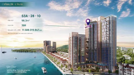 Siêu phẩm 3pn sun symphony vị trí kim cương, view đỉnh sông hàn!