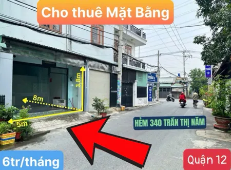 MẶT BẰNG CHO THUÊ 5m x 8m - 40m2 - đường Trần Thị Năm