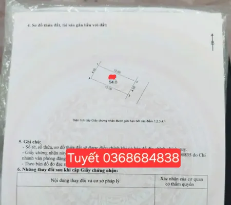 Bán đất 54m² ngang 4.5m giá 4.7 tỷ Xã Đông Anh