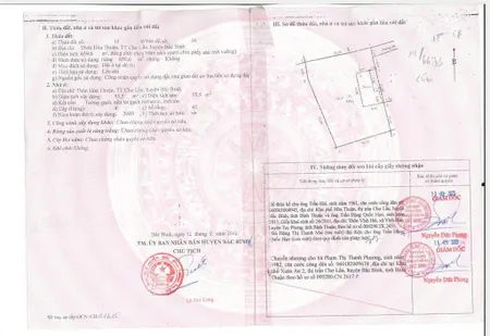 Qsdđ và nhà ở thửa 14, tờ bản đồ 16, thôn hòa thuận, tt chợ lầu, huyện bắc bình, tỉnh bình thuận