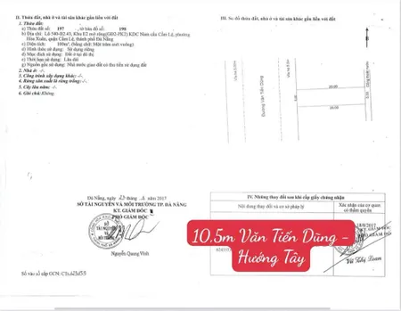 Bán 2 lô liền kề đường 10.5m văn tiến dũng hoà xuân
