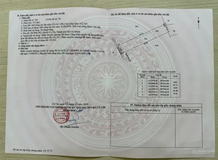 Đất dân cư ấp 1 xã bình mỹ củ chi dt 475m2 đường xe hơi thông chính chủ