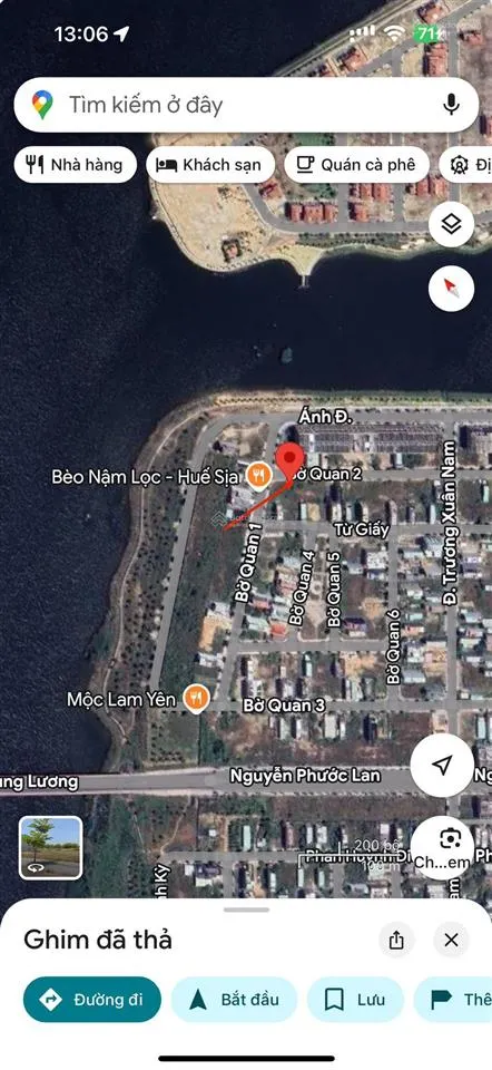 Bán đất sạch đẹp view sát sông đường bờ quan 2 nam hoà xuân giá đầu tư