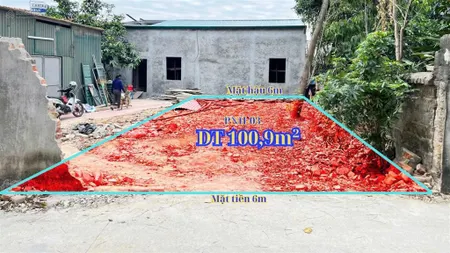 Tdp cổ độ gia khánh bình xuyên. lô đất dt 100m2 thổ cư 50m2 (6x17m). đường trục chính 2 xe ô tô