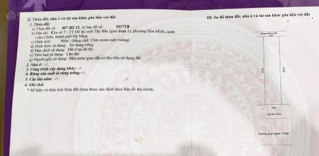 Bán đất tây bắc 7, đường trần quang long, đà nẵng