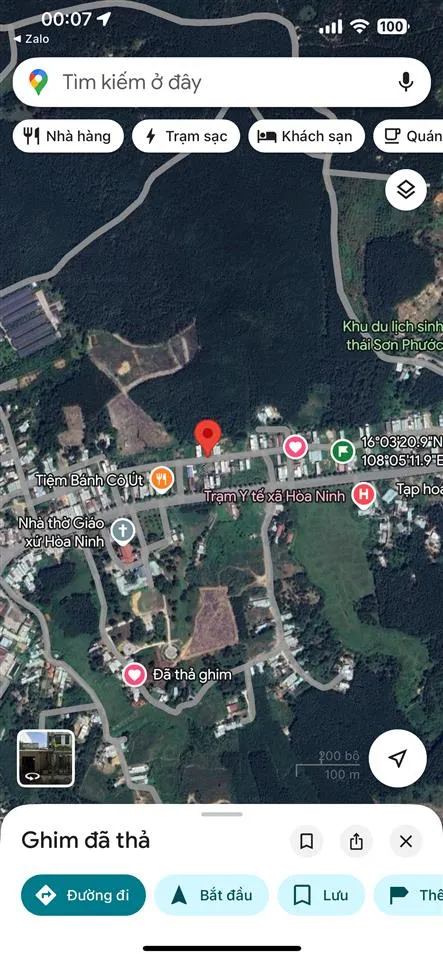 Bán đất tái định cư hoà ninh1, dg 5,5 m, dt 95 m2