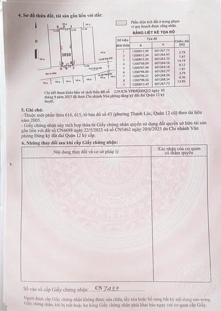 Đất 62.9m2 ngang 4.4m, sát chung cư happy one vạn xuân q12