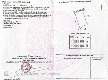 Bán đất 337,2m² ngang 13,5m giá 2.7 tỷ Xã Cam Hiệp