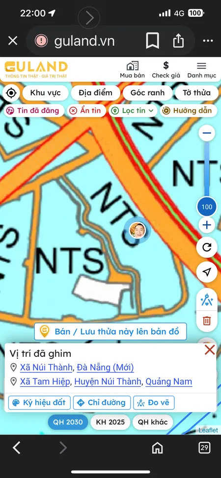 Bán đất 2776m² ngang 33m giá 3.33 tỷ Xã Tam Anh
