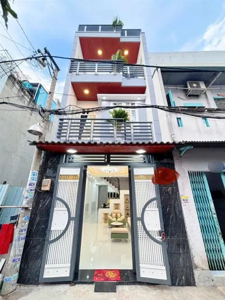 Bán nhà 1 trệt 2 lầu 4x15 có sân thượng phạm thế hiển, q8 4pn, sổ hồng riêng, 4.5 tỷ tl mạnh