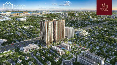 Bán căn hộ 2pn/58m2 maison grand phú mỹ cái mép thị vải, 2 tỷ/căn nhận nhà quý 2/ ***