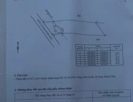 Bán nhà Nam Sông Hậu  3417.8m² ngang 23.8m giá 15 tỷ Xã Trần Đề