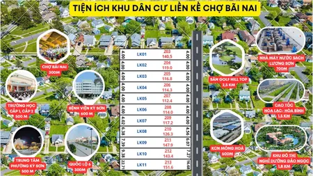 Đất ở đô thị trung tâm Kỳ Sơn, Hòa Bình giá chỉ 475tr-126m-mt: 4,6m