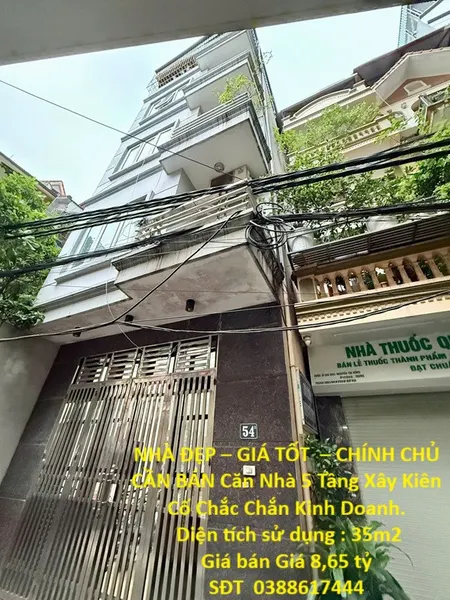 NHÀ ĐẸP – GIÁ TỐT  – CHÍNH CHỦ CẦN BÁN Căn Nhà 5 Tầng Xây Kiên Cố Chắc Chắn Kinh Doanh.