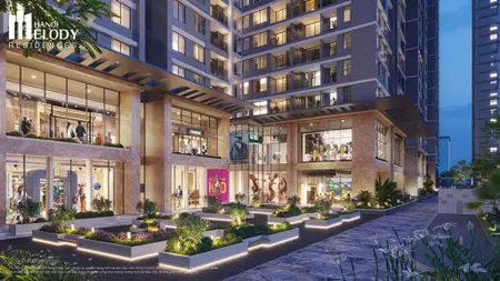 Bán shophouse melody toà no3 tầng 1 + 2 (chân đế), diện tích 162,2m2 đã đóng 50%