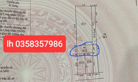 Bán đất 40m² ngang 4.5m giá 3.05 tỷ Xã Phúc Thịnh