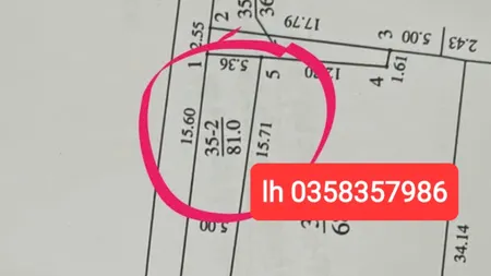 Bán đất 81m² ngang 5.36m giá 1.34 tỷ Xã Sóc Sơn