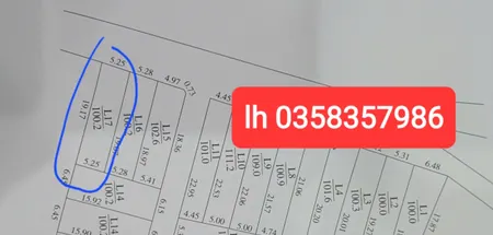 Bán đất 100.2 m² ngang 5.25m giá 1.75 tỷ Xã Trung Giã