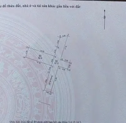 Bán đất 54.4m² ngang 4.50m Xã Thư Lâm