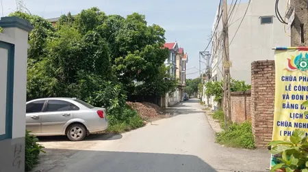 Bán đất Thuận Thành, Bắc Ninh. 85m2 * mt 4,5m * 2,4 tỷ. đường ô tô vào đất.