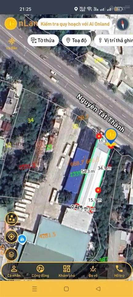 Gia đình cần bán lô đất 600 m2 đang làm showroom mặt tiền nguyễn tất thành nha trang khánh hoà