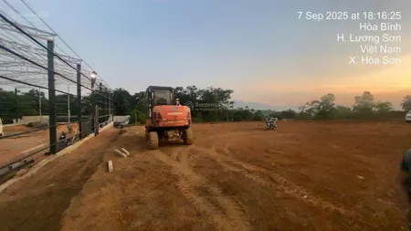 Chỉ hơn 2 trieu/m đất phù hợp nhà xưởng tại hòa sơn, lương sơn 2810m2 lô góc 2 mặt tiền đường 6m