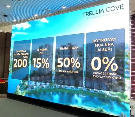 Bảng giá trellia cove (10/2025) căn 61m2 giá 3,6 tỷ, căn góc 73m2 giá 4,4 tỷ