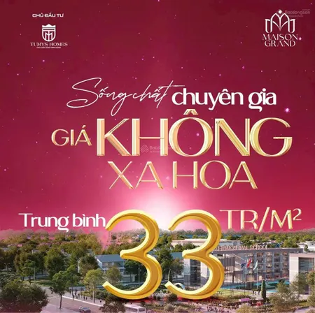 Booking 30tr sở hữu căn hộ maison grand vị trí đắc địa trung tâm phú mỹ, tiềm năng tăng giá cao