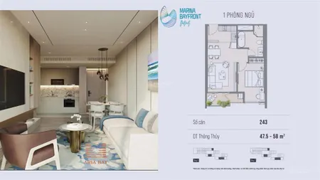 Bán căn m10.3 1pn chung cư aria bay hạ long sát biển, 48m2 giá 3,802 tỷ 0986 284 ***