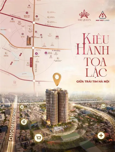 The queen 360 giải phóng mở bán độc quyền căn 2pn, chiết khấu đến 10,5%